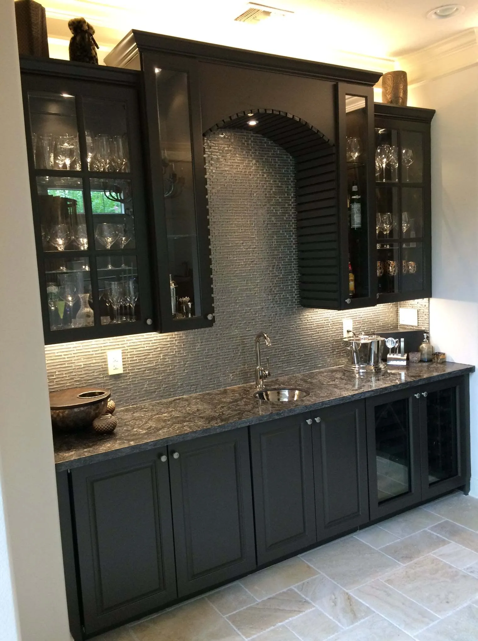 Custom built-in cabinets by the VCS crew